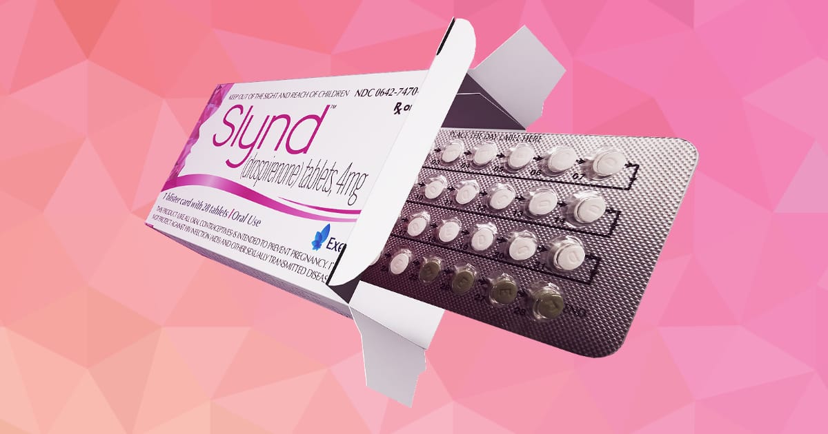 Package of Slynd® Birth Control Pills